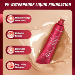 FV Waterproof Liquid Foundation – Long-Lasting Flawless Coverage