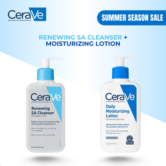 Cerave Renewing SA Cleanser + Cerave Daily Moisturizing Lotion