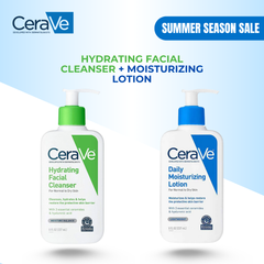 Cerave Hydrating Facial Cleanser + Cerave Daily Moisturizing Lotion