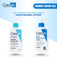 Cerave SA Lotion for Rough & Bumpy Skin + Cerave Daily Moisturizing Lotion