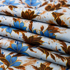 Digital Printed 2 Piece Unstitched Cotton Suit