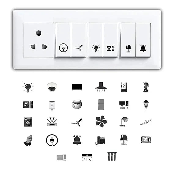 Switch Sticker For Electric Board Button