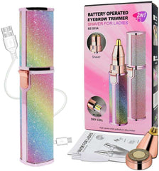 Rechargeable Eyebrow Trimmer | 2 in 1 Painless Shaver For Ladies
