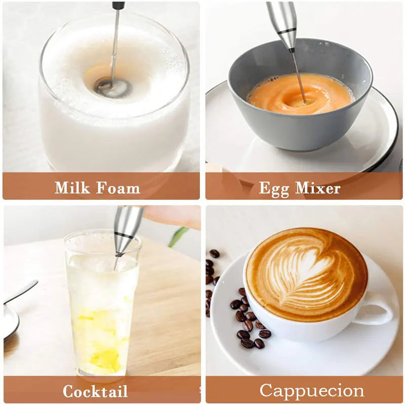 2 in 1 Rechargeable Coffee Beater & Mixer