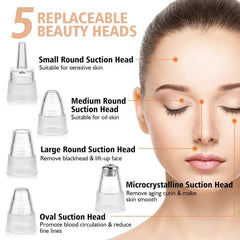 5 in 1 Blackhead Remover | Derma Suction | Rechargeable